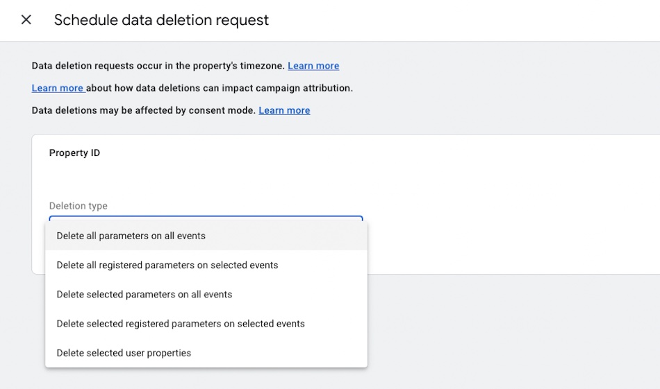 Data Deletion Requests